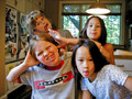 20010721 Jev, Jen, Syd, Sel funny faces