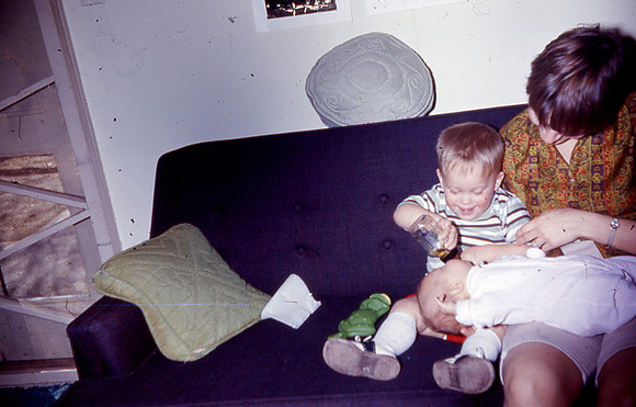 erik feeding baby liesl
