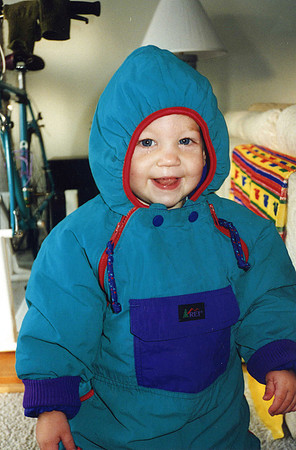 green snowsuit RIley 2