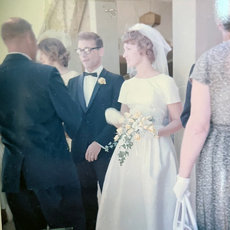 19640718 Dick and Belita receiving line