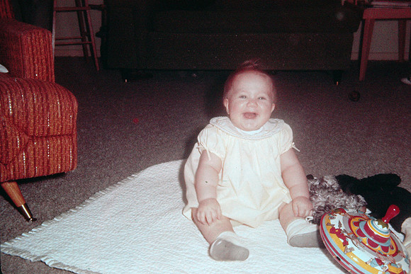 19630700 Kecia 7 mos sitting up laughing