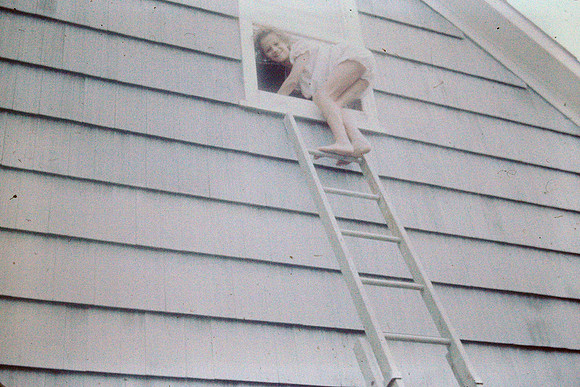 19631100 Jenelle on ladder I think Belita