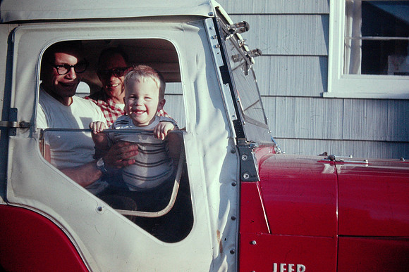 19670500 Don, Dick and Erik 21 mos in jeep