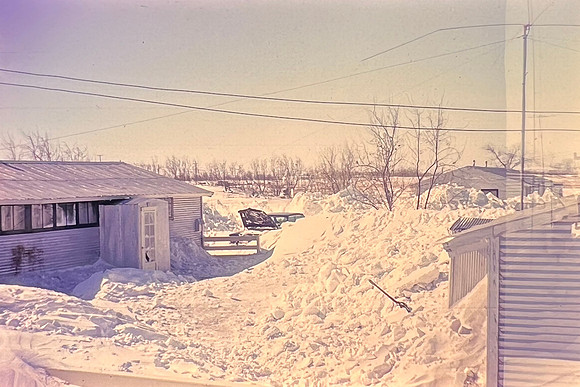 19660200 Blizzard Grand Forks outside of house