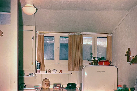 19660200 Blizzard Grand Forks Inside looking out the windows