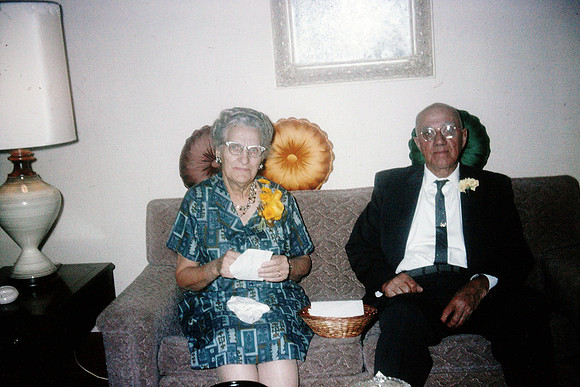 19640304 Grandma and Grandpa Olsen 50th Anniversary
