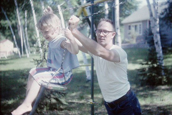 19630700 Don pushing Alaina in swing