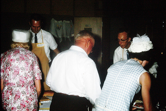 19640718 Harley and Eddie serving