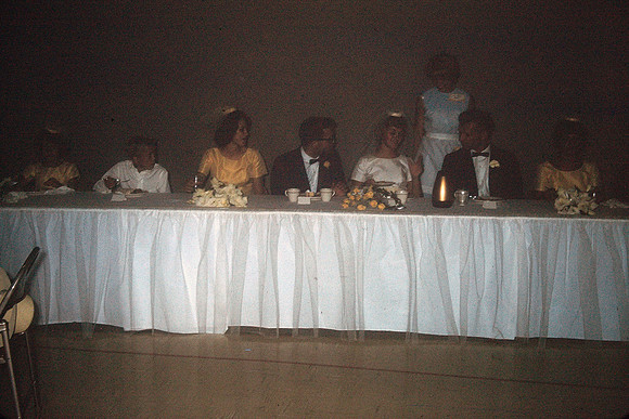 19640718 Belita and Dick's Reception Table