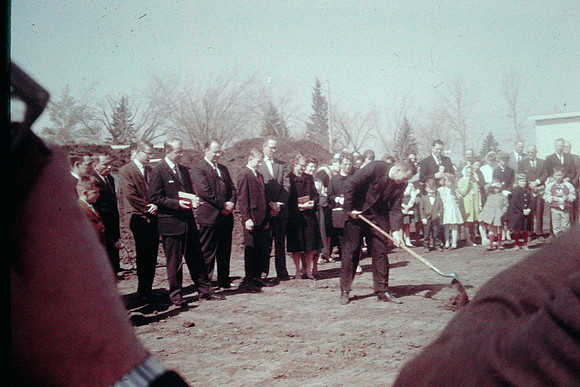 19630331 Church groundbreaking first scoop 2