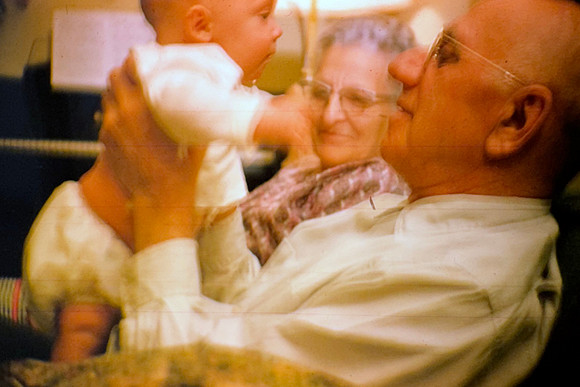 19651225 Grands Olsens with Erik 4 mos